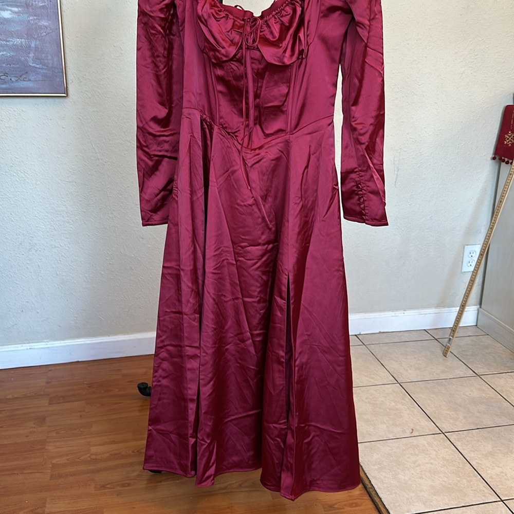 HOUSE OF CB 'Sebille' Ruby Corset Midi Dress NWOT size XS - Picture 6 of 13